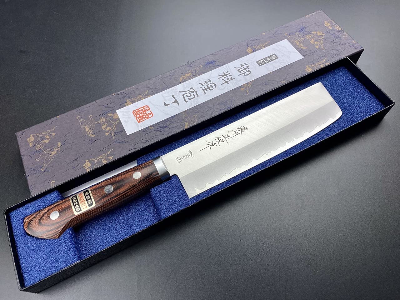 Amazon | 岐阜 関 濃州正恒作 V.ROAD V10ゴールド口金付薄刃包丁 CV